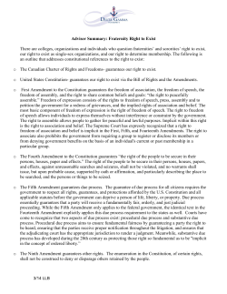 Adviser Summary: Fraternity Right to Exist There are colleges
