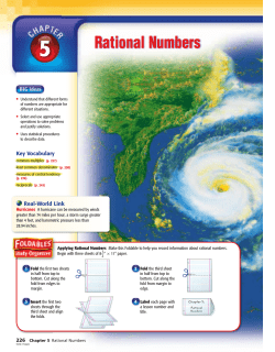 5 Rational Numbers - Ottawa Township High School