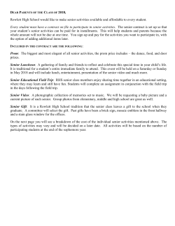 Rowlett High School would like to make senior