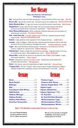 MenuPro Beer Pg. 1 March 2016