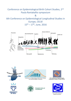 Conference on Epidemiological Birth Cohort Studies, 2nd Paula