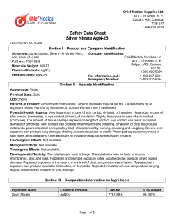 Silver Nitrate - Chief Medical Supplies