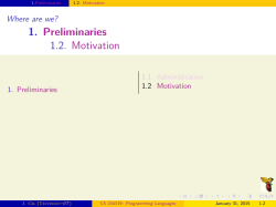 CS 234319: Programming Languages