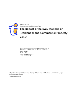 The Impact of Railway Stations on Residential and Commercial
