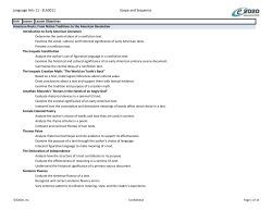 Language Arts 11 - ELA3011 Scope and Sequence