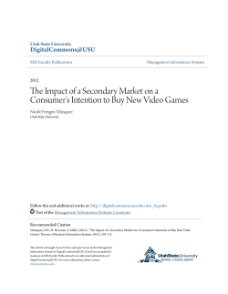 The Impact of a Secondary Market on a Consumer`s Intention to Buy
