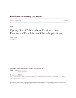 Free Exercise and Establishment Clause Implications