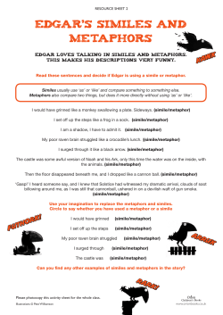 Edgar`s Similes and Metaphors