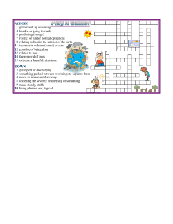 ACROSS 1 get a result by reasoning 4 headed or going towards 6