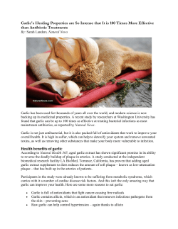 Garlic`s Healing Properties are So Intense that It is 100 Times More