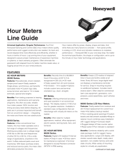 Hour Meters Line Guide