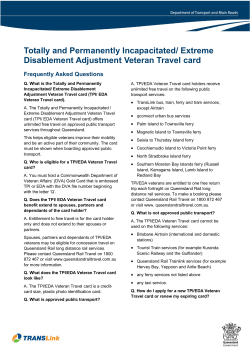 Totally and Permanently Incapacitated/ Extreme Disablement