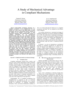 A Study of Mechanical Advantage in Compliant