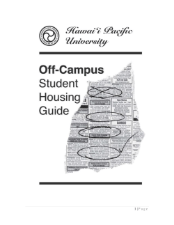 the downtown housing office - Hawai`i Pacific University