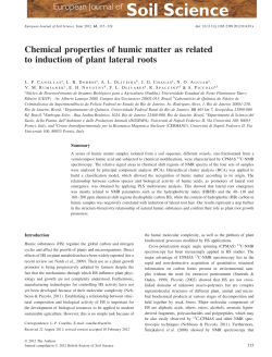Chemical properties of humic matter as related to induction of