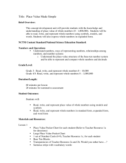 Place Value Made Simple