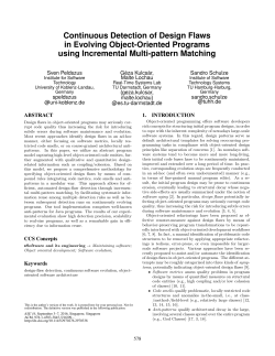 Continuous Detection of Design Flaws in Evolving Object