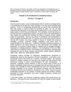 a preprint version - Complex Environmental Systems Lab
