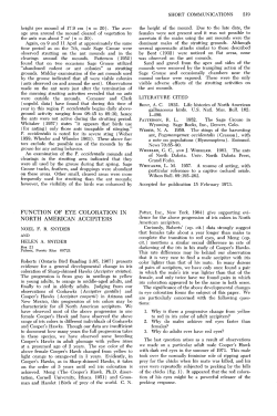 Function of Eye Coloration in North American Accipiters