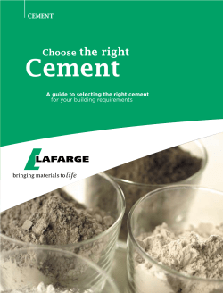 Cement - Lafarge Cement Malawi has a new CEO