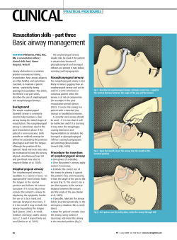 Basic airway management