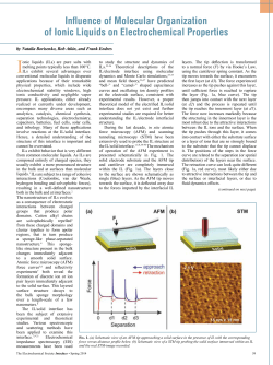 Influence of Molecular Organization of Ionic Liquids on