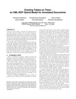 Growing Triples on Trees: an XML-RDF Hybrid Model for Annotated