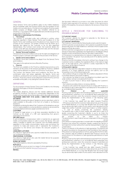 Mobile Communication Service