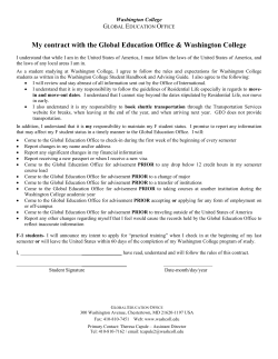 F-1 International Students Contract