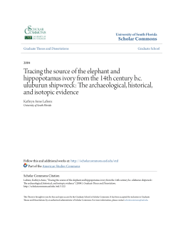 Tracing the source of the elephant and hippopotamus ivory from the