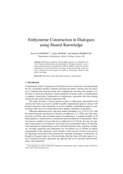 Enthymeme Construction in Dialogues using Shared