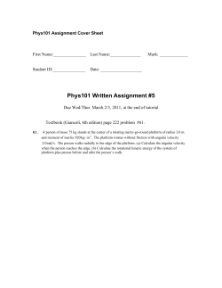 Phys101 Written Assignment #5