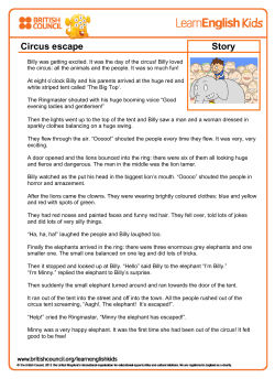 Circus escape Story