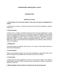 Internatonal minifootball rules - European Minifootball Federation