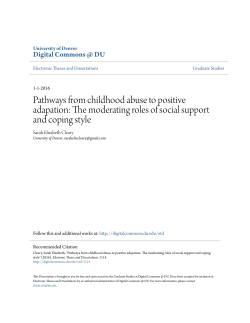 The moderating roles of social support and coping style