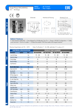 Single Phase SSR (240VAC) 10 ~ 40 Amps