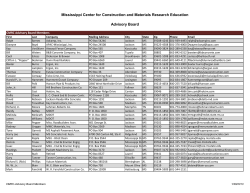 Mississippi Center for Construction and Materials Research