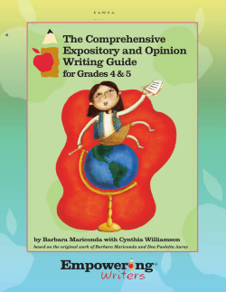 The Comprehensive Expository and Opinion Writing Guide