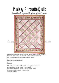 Paisley Pirouette Quilt