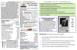 Bulletin - St Elizabeth`s Catholic Church