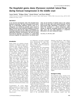 The Hospitalet gneiss dome (Pyrenees) revisited: lateral flow during