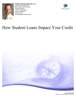 How Student Loans Impact Your Credit