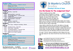 Notices - St Martin`s Bradley