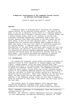 CHAPTER 73 A Numerical Investigation of The Longshore Current