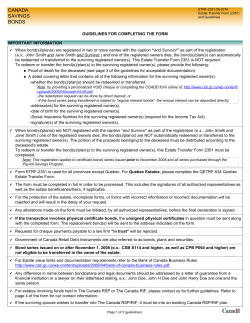 Estate Transfer Form and Guidelines (ETRF-2351)