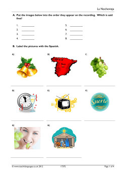 La Nochevieja - Teachit Languages