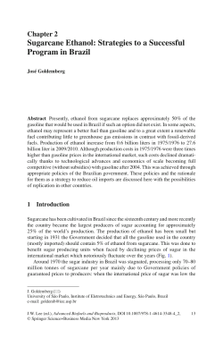 Sugarcane Ethanol: Strategies to a Successful Program in