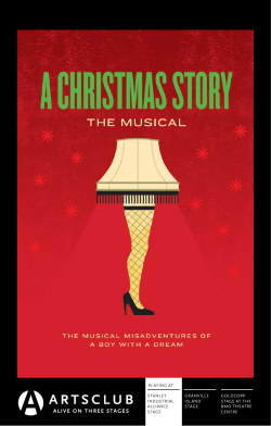 House Programme - Arts Club Theatre Company