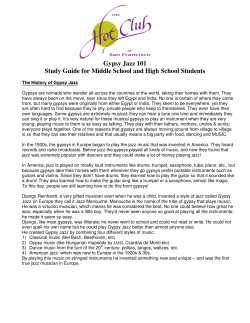 Gypsy Jazz 101 Study Guide for Middle School and High School