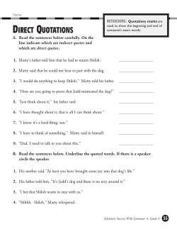 direct quotations